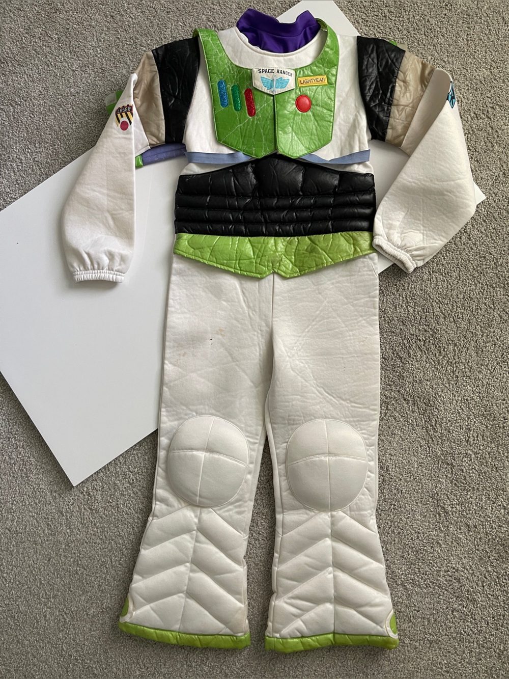 Disney Buzz Lightyear Costume - White, Green & Black Space Ranger Outfit